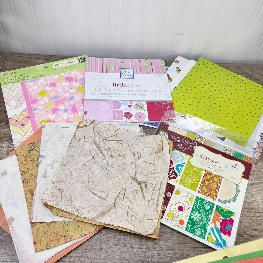 Scrapbook Cardstock Paper 400 12 x 12" 8.5x11" 8x8" Sheets Big LOT